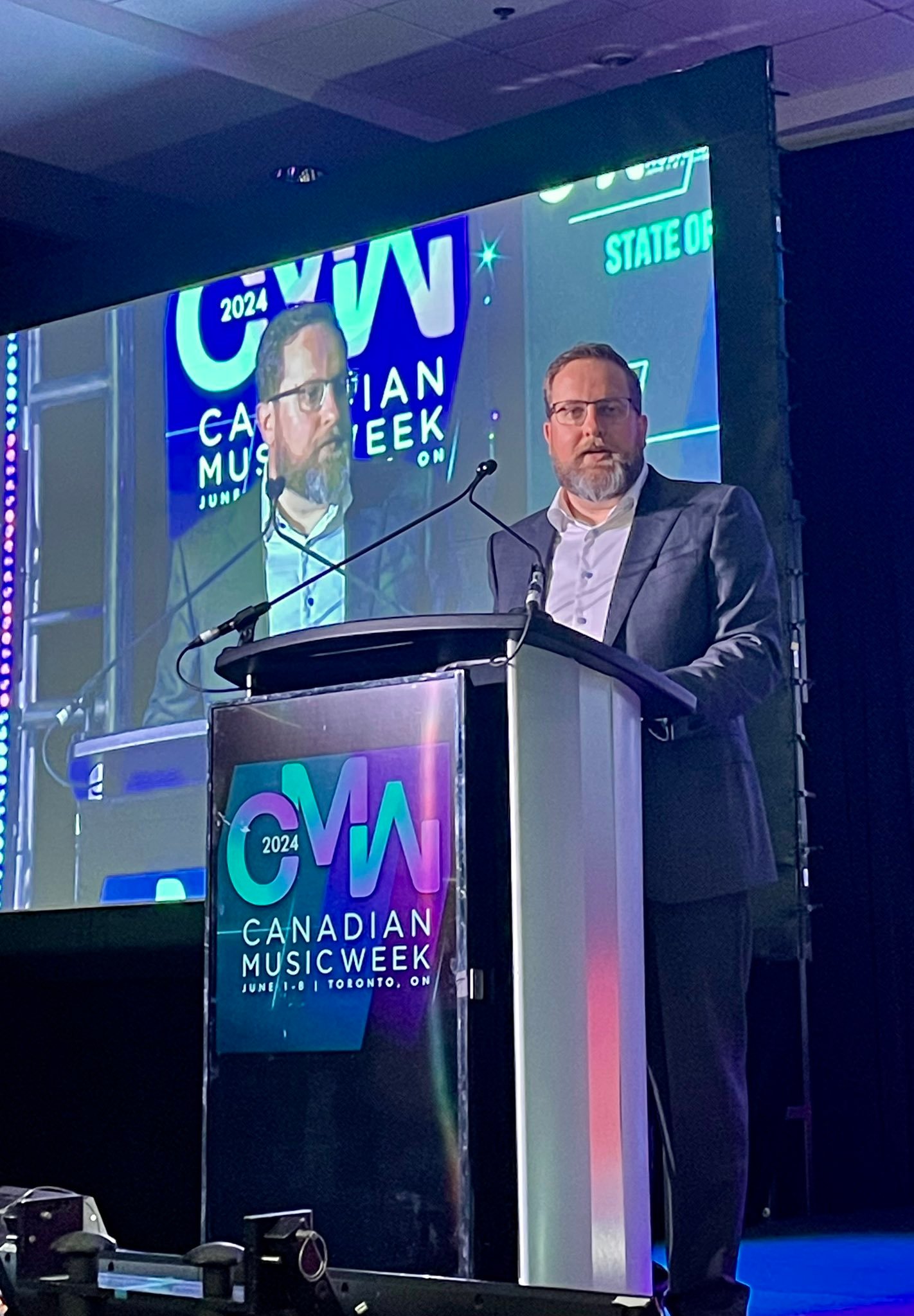 Music Canada CEO Patrick Rogers delivers CMW 2024 'State of the Industry' opening keynote